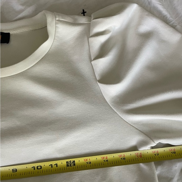 Truth by Republic | Cream puff sleeve top 3/4 sleeve modal blend blouse sz L - Picture 9 of 11